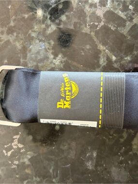Dr. Martens Black satin ribbon laces